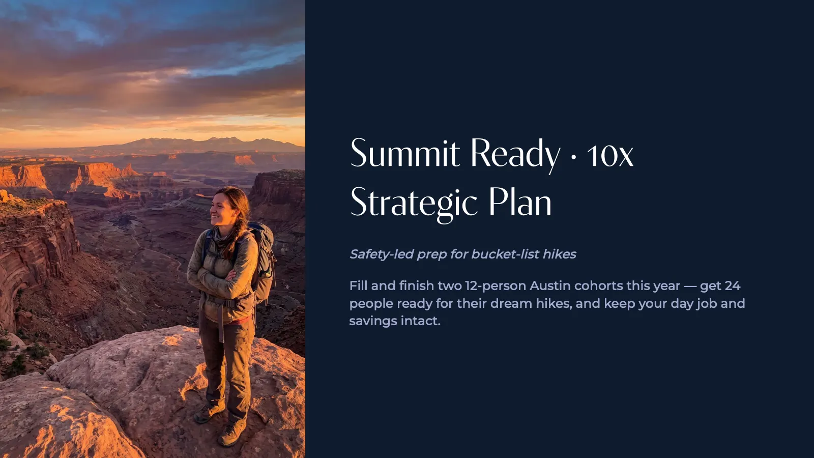 Cover of Maya's plan: Summit Ready 10X Strategic Plan
